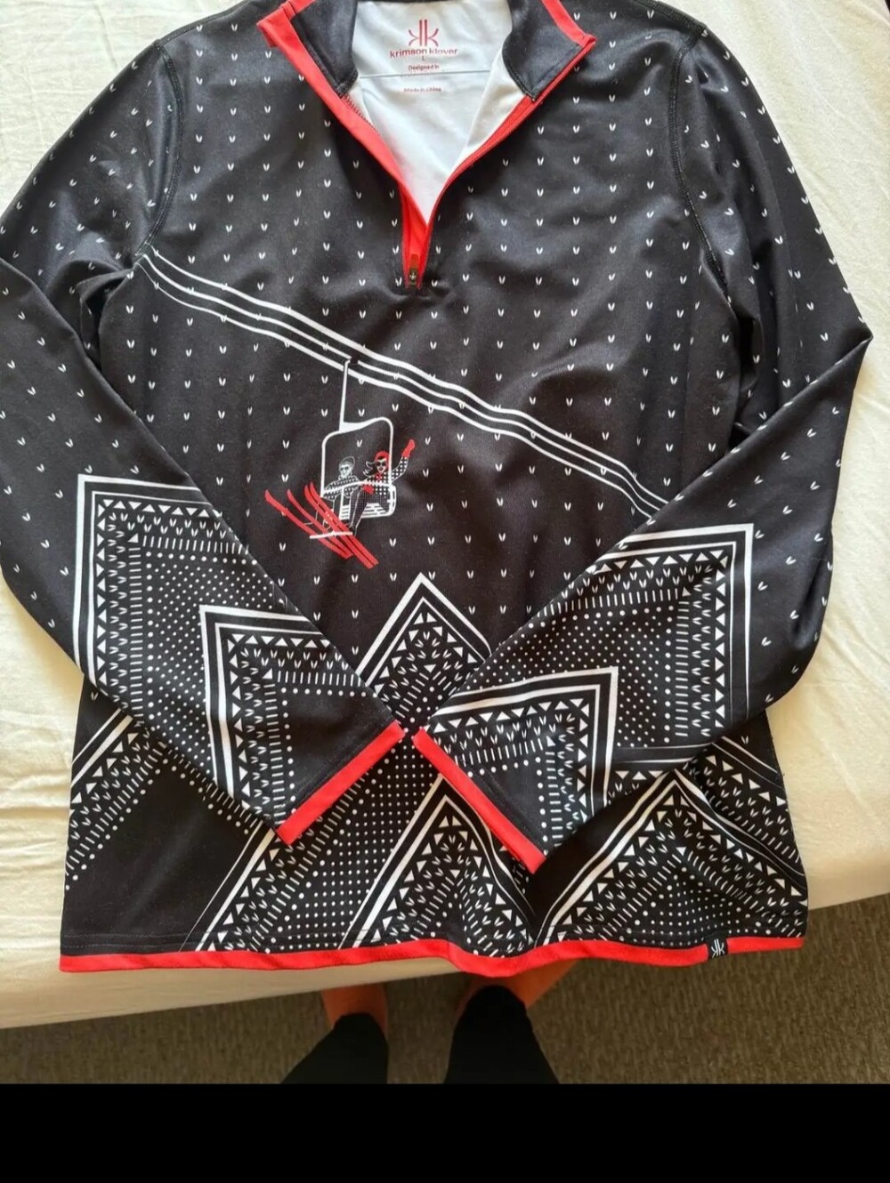 Krimson Klover Black Ski Quarter-Zip Baselayer - Picture 3 of 3